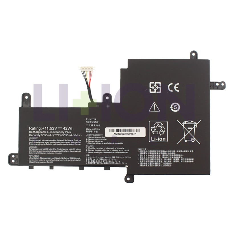 Bateria Asus 11.52V 3.600mAh/42Wh - B31N1729