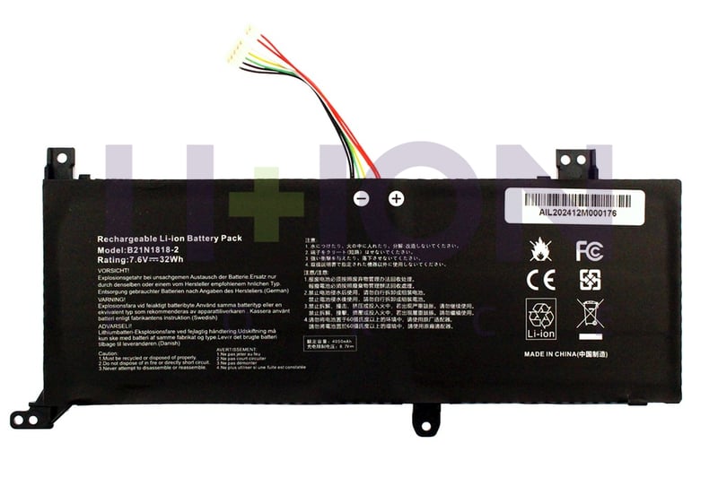 Bateria Asus F412 7.6V 3800mAh/29Wh - C21N1818-2