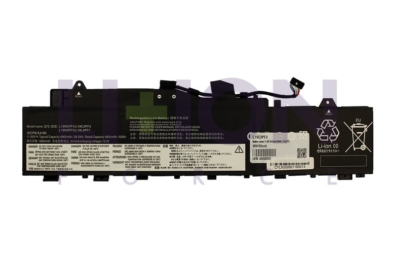 Bateria Lenovo 11.52V 4955mAh/56Wh L19C3PF3