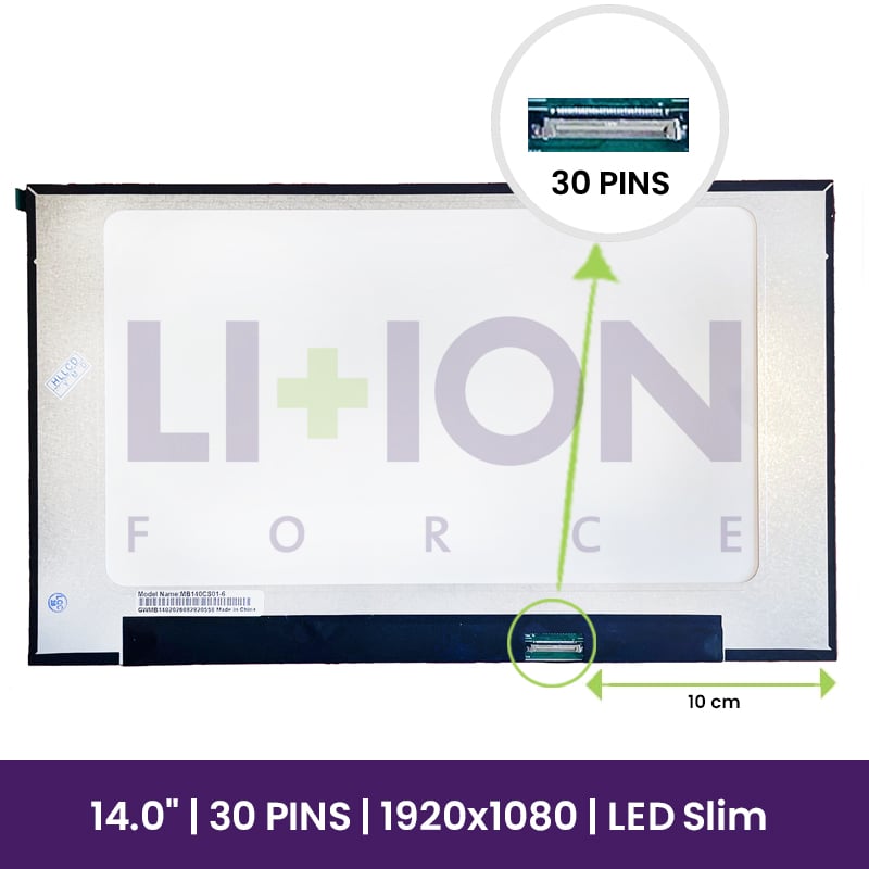 Ecrã LCD HKC 14" FHD HD 1920x1080 - MB140CS01-6