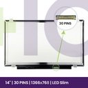 Ecrã LCD HKC 14" WXGA HD 1366x768 - MB140AN01-7